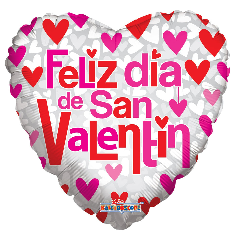9" Airfll Feliz Di A De San Valentin Spanish Balloon