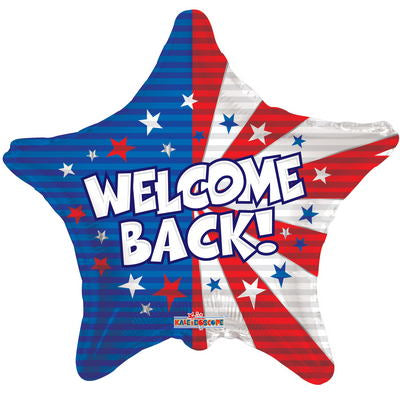18" Welcome Back Patriotic Balloon