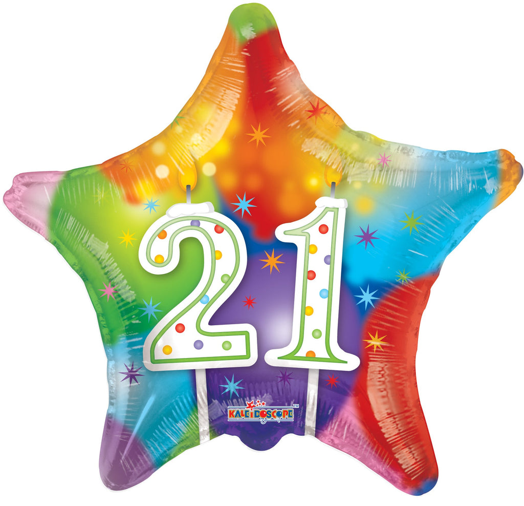18" 21st Candles Balloon