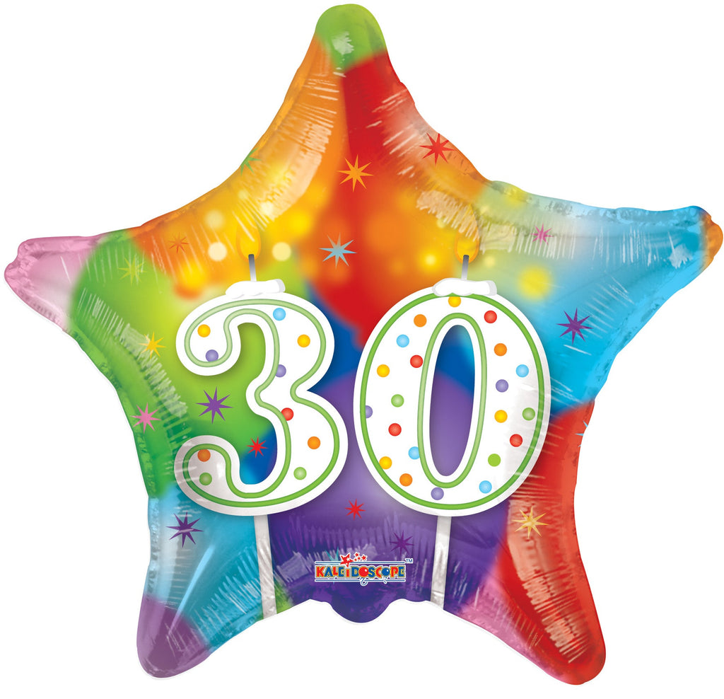 18" 30th Candles Balloon