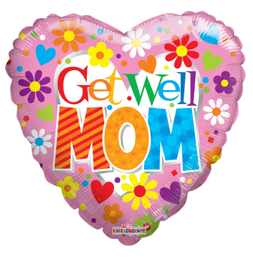 18" Get Well Mom Balloon