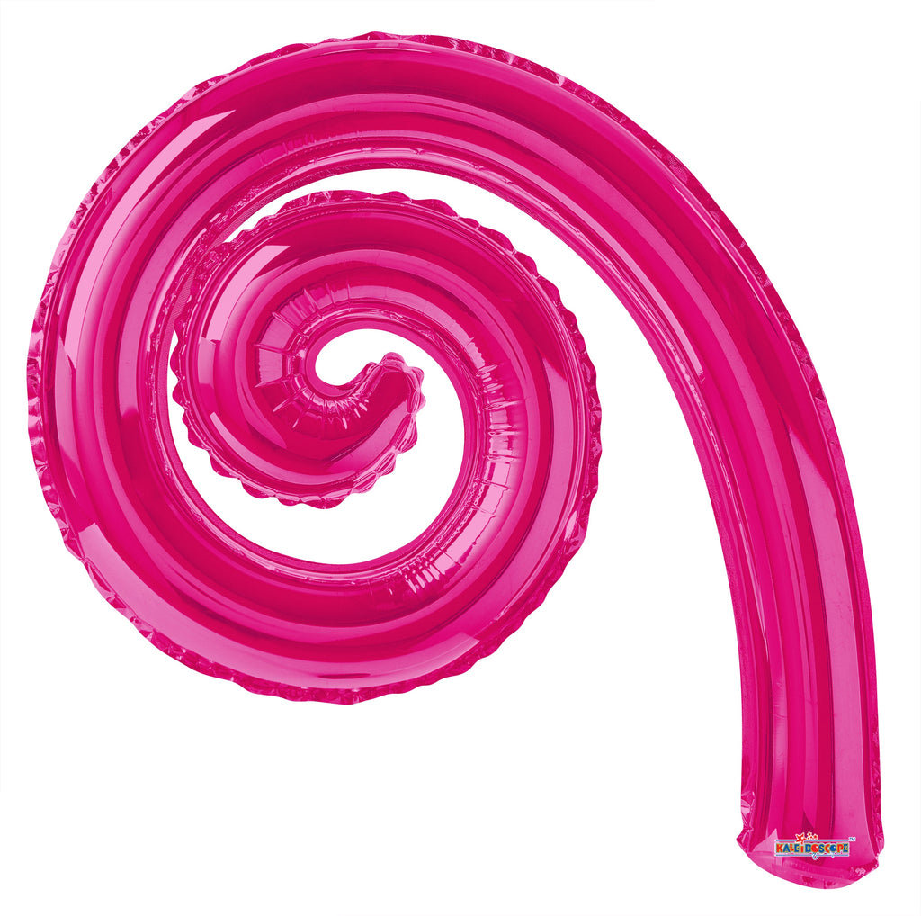 14" Airfill Only Kurly Spiral Magenta Balloon