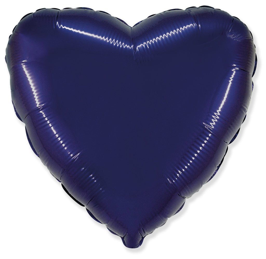 Not Inflated 9 Inches Airfill Only Mini Violet Purple Heart Solid Color Foil Balloons Manufactured by Flexmetal