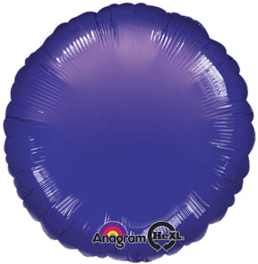 18" Purple Circle Anagram Brand Balloon