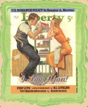 Not Inflated 23" Liberty I Love You Balloon Brand Name Classic