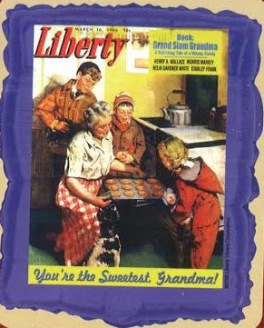 Uninflated 23" Liberty Sweetest Grandma Balloon Made By Classic