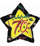 21" Celebrate 70th Balloon
