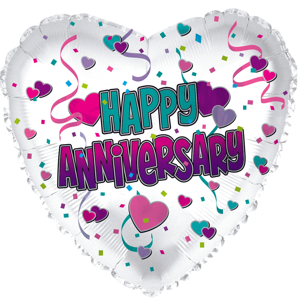 17" Happy Anniversary Foil Balloon