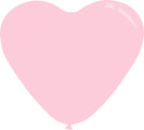 7" Deco Taffy Pink Decomex Heart Shaped Latex Balloons (100 Per Bag)