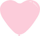 11" Deco Taffy Pink Decomex Heart Shaped Latex Balloons (100 Per Bag)