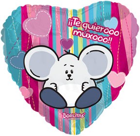 9" Airfill Only Yorsh Tequieroo Muxooo Balloon (Spanish)