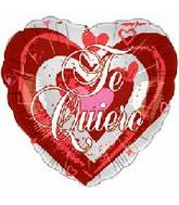 4" Airfill Only Te Quiero Galore Balloon (Spanish)
