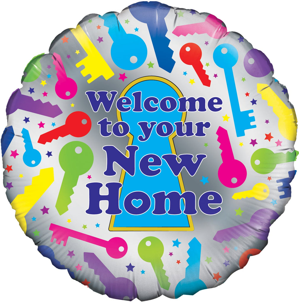 18" Welcome to Your New Home Oaktree Foil Balloon
