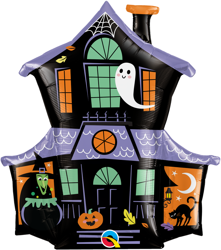 37" Haunted House Foil Balloon