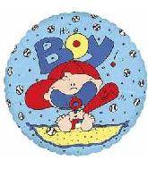 4" Airfill Only It's a Boy with Bat Balloon