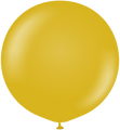 24" Kalisan Latex Balloons Retro Mustard (5 Per Bag)