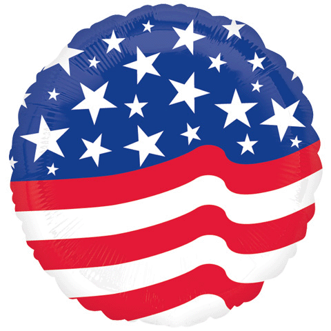 18" Stars & Stripes Balloon