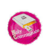 4" Airfill Only Holy Communion Bible Pink Balloon