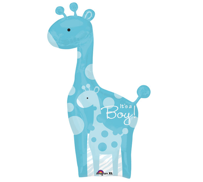 42" Safari Baby Boy Giraffe Balloon