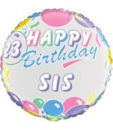 18" Happy Birthday Personalize Balloons(without stickers)