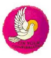 9" Airfill Only Confirmation Dove Pink Balloon