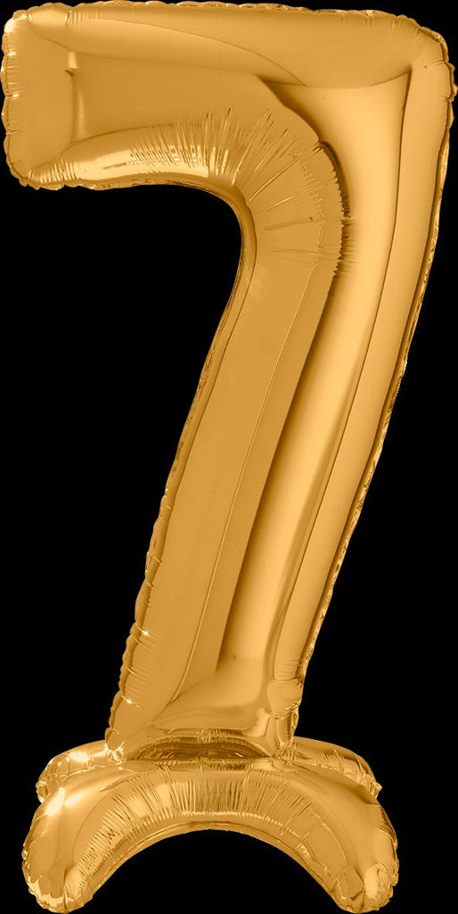 25" Number Standup 7 Gold Foil Balloon