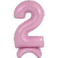 25" Number Standup 2 Pastel Pink Foil Balloon