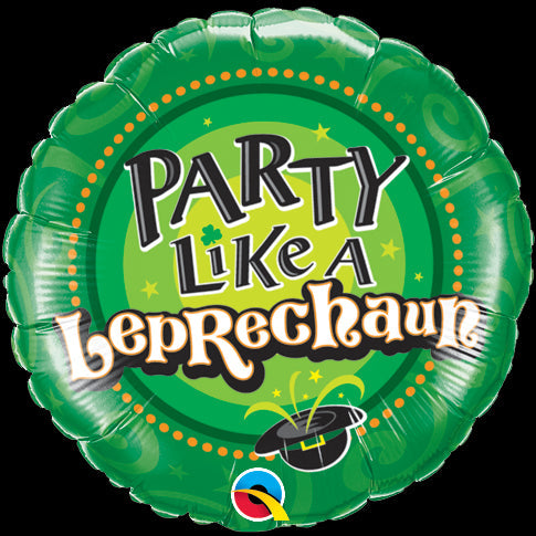 18" St. Pat's Leprechaun Balloon