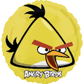 18" Angry Birds Yellow Bird Mylar Balloon