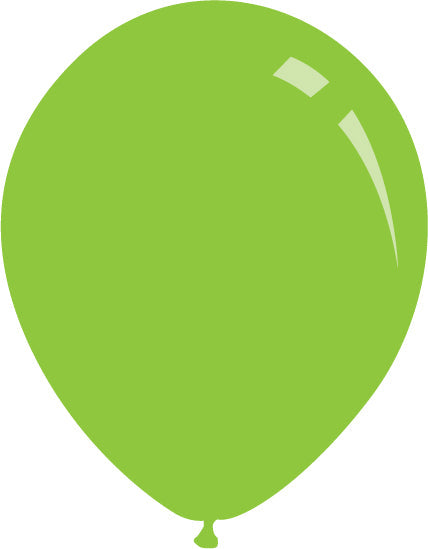9" Deco Lime Green Decomex Latex Balloons (100 Per Bag)