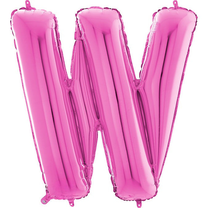 26" Midsize Letter Shape W Fuchsia Foil Balloon