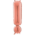 26" Symbol Exclamation Point Rose Gold Foil Balloon