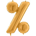 26" Symbol Percentage Gold Foil Balloon