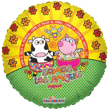 9" Airfill Only Somos Los Amiguis Distroller Vaca Balloon (Spanish)
