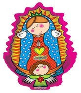 14" Airfill Only Distroller Virgencita Balloon (Spanish)