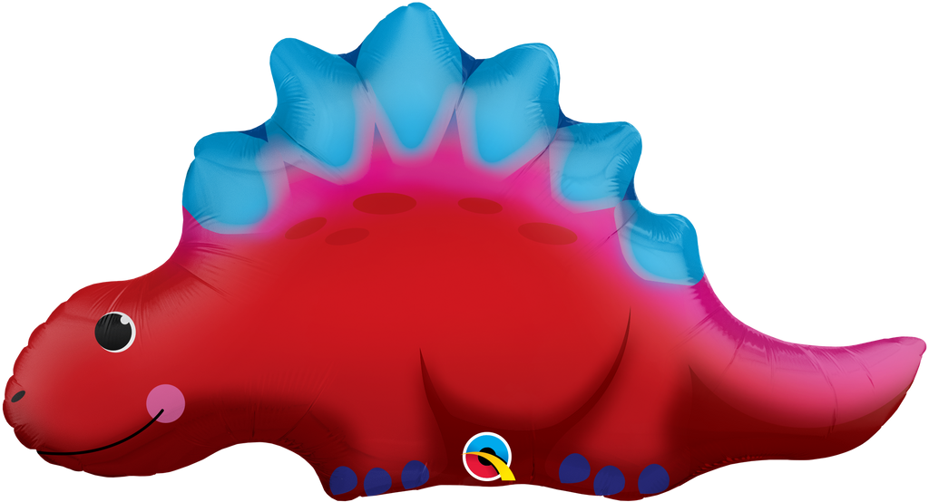 21" Cute & Colorful Stegosaurus Dinosaur Foil Balloon