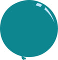 36" Deco Turquoise Decomex Latex Balloons (5 Per Bag)