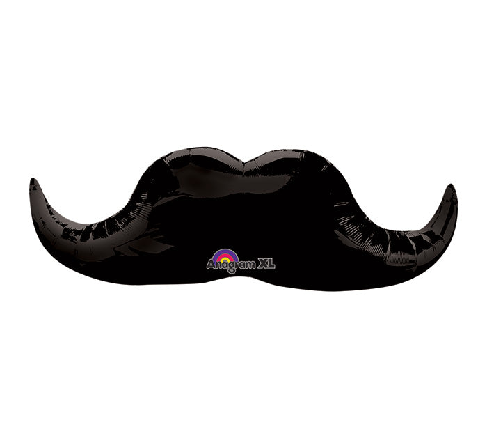 35" Black Mustache Shape Balloon