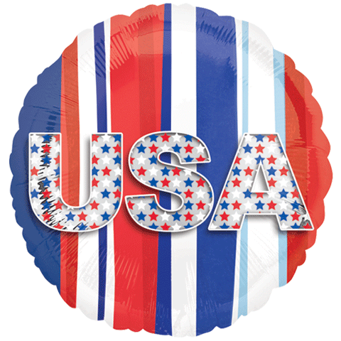 18" USA Stars & Stripes Balloon