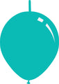 6" Deco Tiffany Blue Decomex Linking Latex Balloons (100 Per Bag)