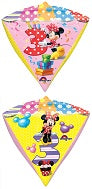 Uninflated 16" Minnie Age 3 UltraShape Diamondz Foil Balloon Brand Name Anagram Amscan Leader in Foil Balloons CD