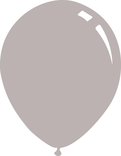 A pink 18″ Deco Fade Pink Decomex Latex Balloon with two white highlights near the top, shown against a white background.