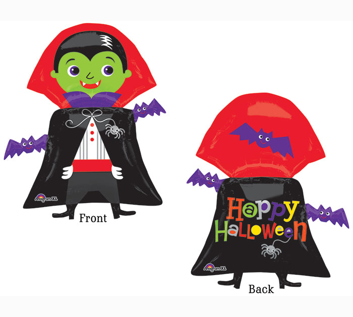 31" SuperShape Dracula Balloon Packaged