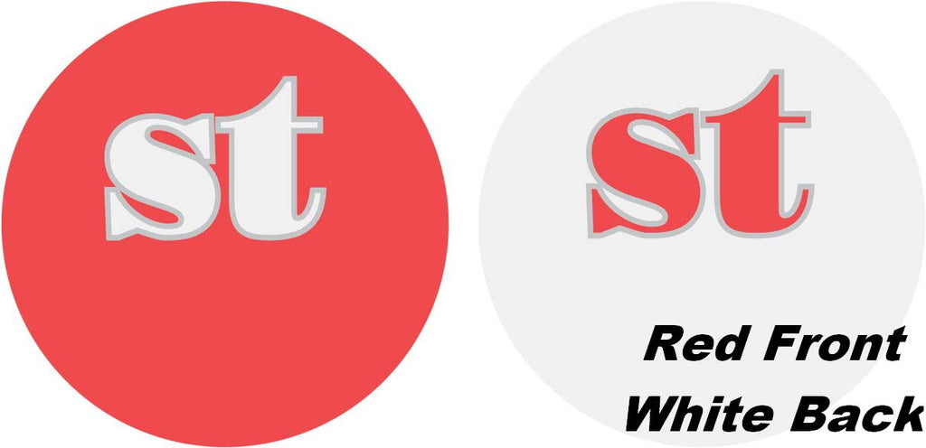 18" Classic Letter Balloon "st" Red/White