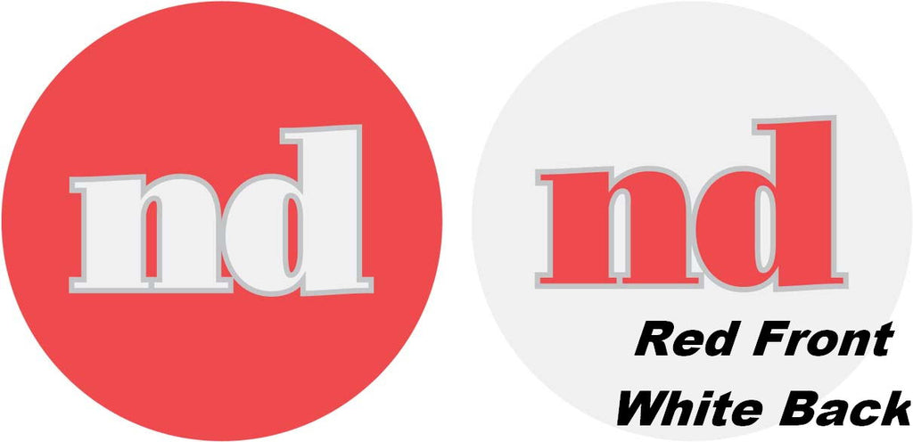 18" Classic Letter Balloon "nd" Red/White