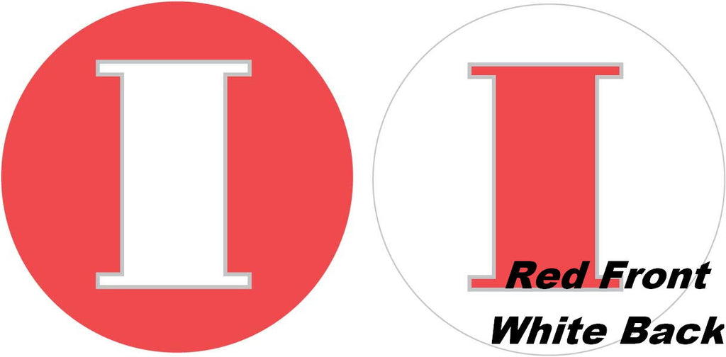 18" Classic Letter Balloon Letter "I" Red/White