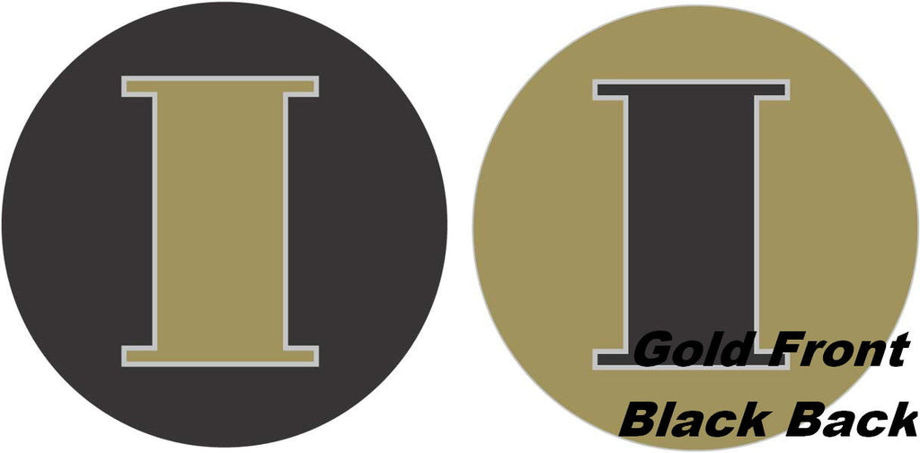 18" Classic Letter Balloon Letter "I" Gold/Black