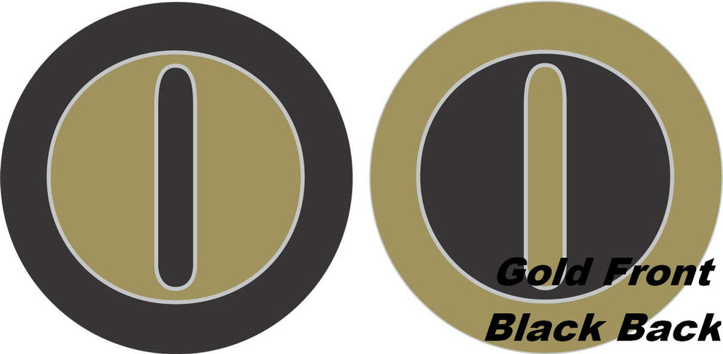 18" Classic Letter Balloon Letter "O" Gold/Black