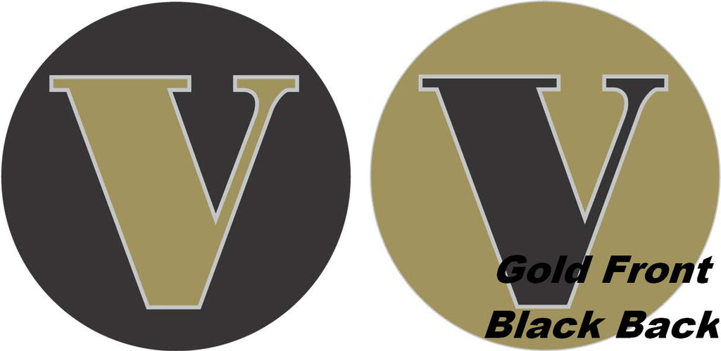 18" Classic Letter Balloon Letter "V" Gold/Black