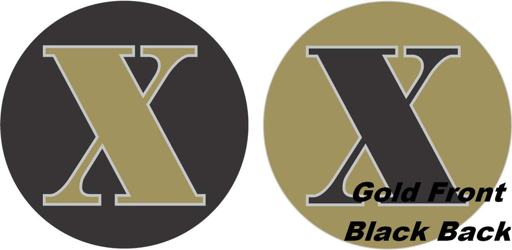 18" Classic Letter Balloon Letter "X" Gold/Black